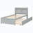 Haghni Solid Wood Bed Frame with Headboard-443071820
