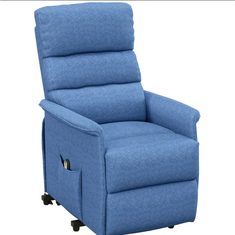Fauteuil inclinable électrique avec télécommande, Bleu