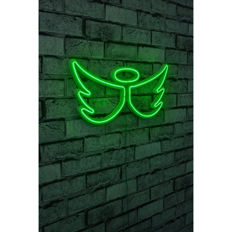 Bande d'éclairage flexible DEL néon, imperméable IP67, vert, 20,5 x 9,1 x 0,8 pouces | Système de suspension mural intégré 12 V DC, 22,7 watts | Parfait pour la décoration intérieure, les fêtes et les événements, installation facile