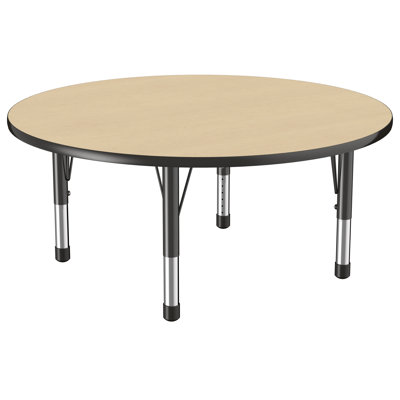 Round T-Mould Adjustable Height Activity Table