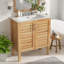 Meuble-lavabo antique 30 po avec lavabo en céramique
