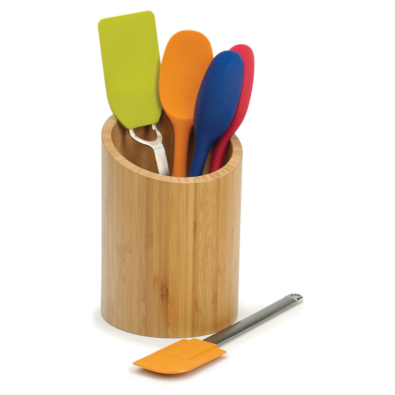 Bamboo Utensil Crock