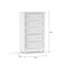 Commode en bois massif 5 tiroirs Hickman-783003191