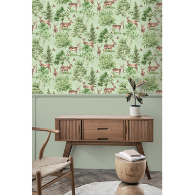 Papier peint Cletis Neutral Deer Forest