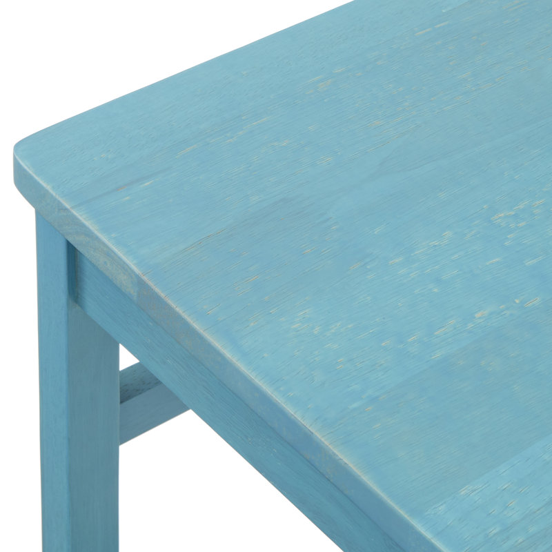 Littell 18'' H Solid Wood Side Chair, Blue