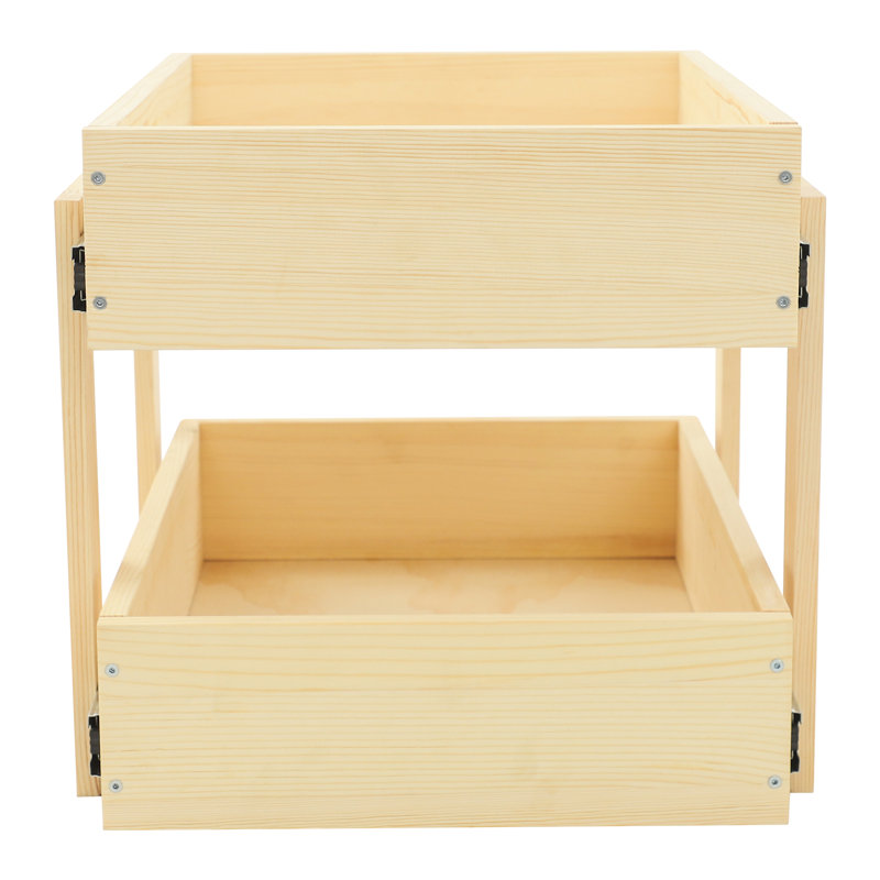 Pull-Out Cabinet Organizer, Rectangle Cabinet Organizer, Drawer Shelves Storage For Kitchen, 16" H x 21" W x 20" D