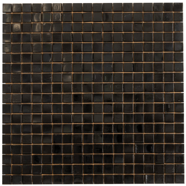 Skosh 0.6" x 0.6" Glass Grid Mosaic Wall & Floor Tile