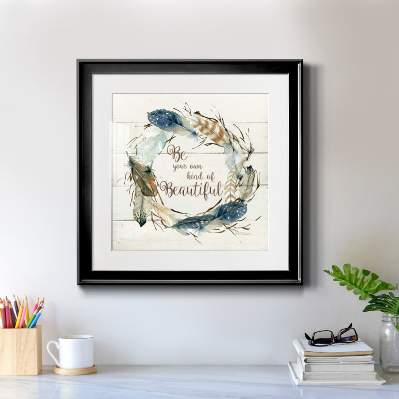 " Own Kind Of Beautiful ", Black Framed, 24" H x 24" W x 1" D