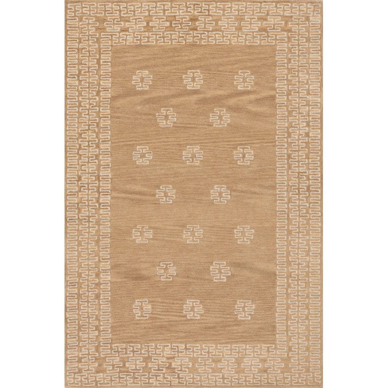 Arizona Southwestern Motif Wool Rug, Rectangle 5' x 8'