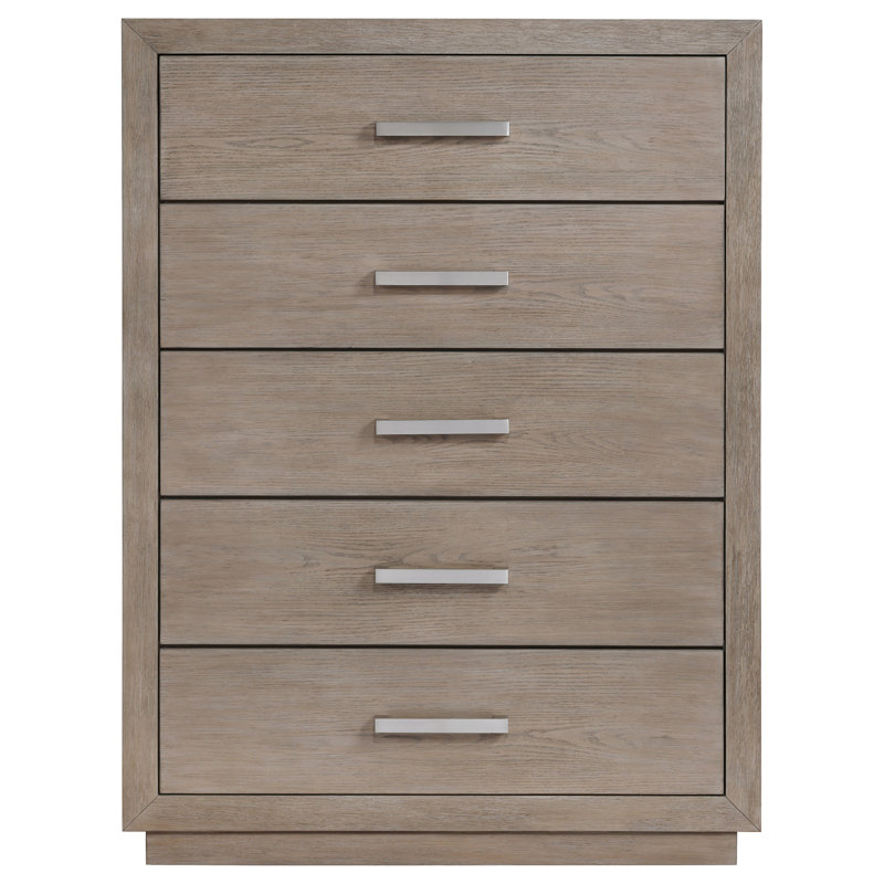 Commode de chambre à 5 tiroirs Kenora Orge brun