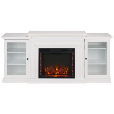 Walton Faux Log Electric Fireplace