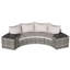 Ensemble de canapé modulaire d'extérieur demi-lune 8 pièces-558294131