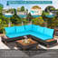 Acacia 5 - Person Patio Conversation Set-757477187