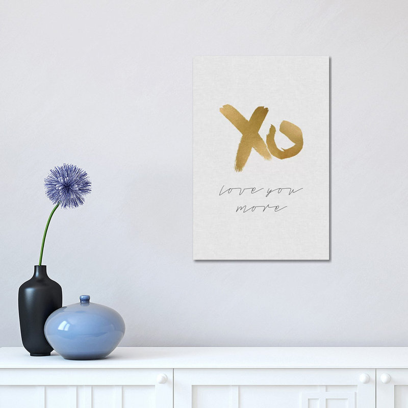 Love You More by Orara Studio - Wrapped Canvas Print, 30.48 cm H x 45.72 cm W