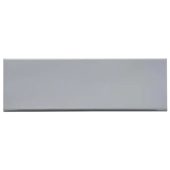 Carrelage mural en porcelaine polie 3,93 po x 11,81 po Remington, Gris