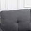 Modular Sectional Sofa with Reversible Chaise for Bedroom Dark Grey