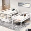 Lit superposé triple blanc de style séparé avec taille simple et espace de rangement