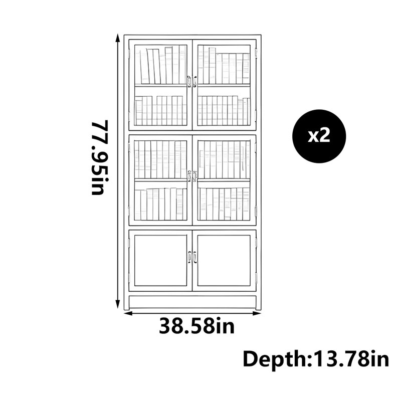 Arabelle, (4 tablettes) H 77,95 po x l 38,58 po x P 13,78 po