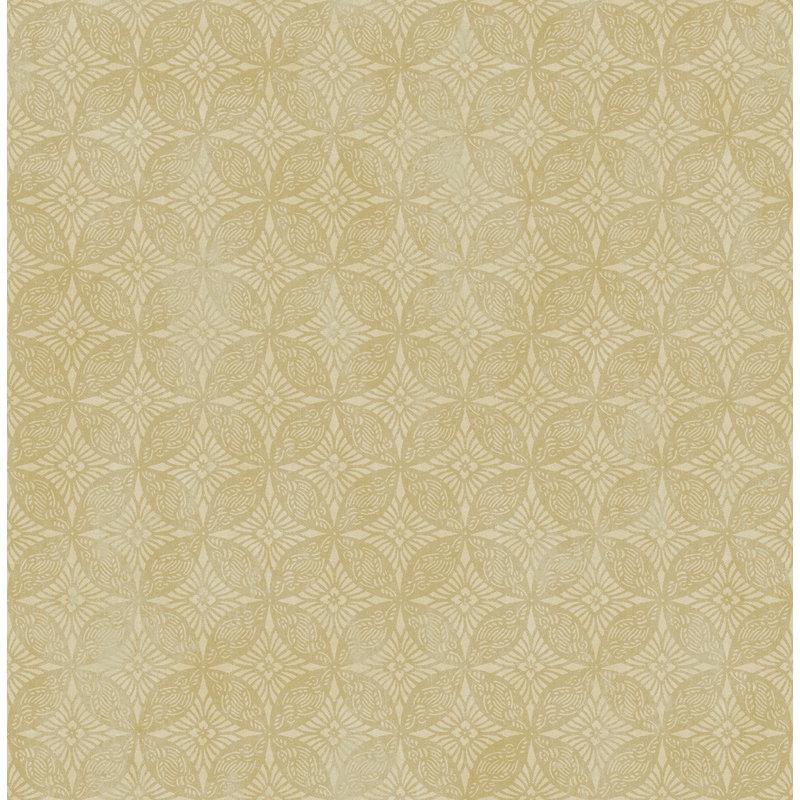  Papier peint à motif de médaillon non tissé brun clair Designs, Chameau métallique