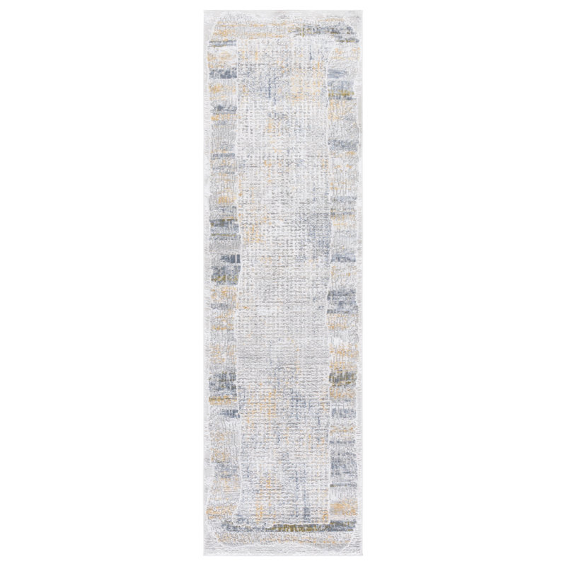 Pompeu Performance Abstract Rug, Runner 2' x 7'