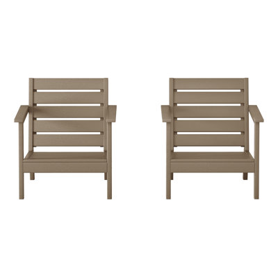Chaise à assise profonde (ensemble de 2)
