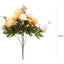 Fleurs de soie artificielles pivoines, décoration de mariage rétro, lot de 1-101874352