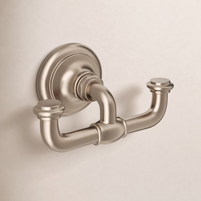 Artifacts® Double Wall Mounted Robe Hook, Vibrant Brushed Bronze