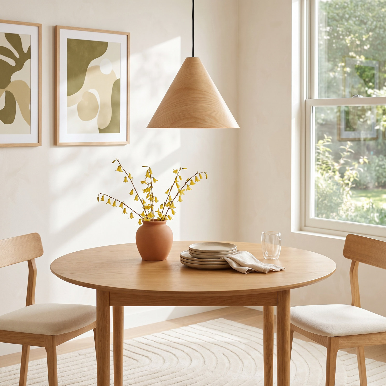 Dimmable Single Light Pendant, Bronze