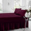 Percale Valance Sheet Polycotton Solid Colour Bed Sheet Single Double King Super King Machine Washable High Quality-19277586-123808901