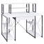 Bureau avec tablettes ouvertes et huche-1668714443
