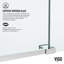 Porte de douche coulissante sans cadre avec verre transparent 3/8 po l 64-68 po x H 74 po Elan-98714499