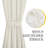  Door Curtain for French Door, Thick Linen Blended Light Filtering Solid Rod Pocket Window Cover for Glass Patio, 1 PC-1966818648-1966818655