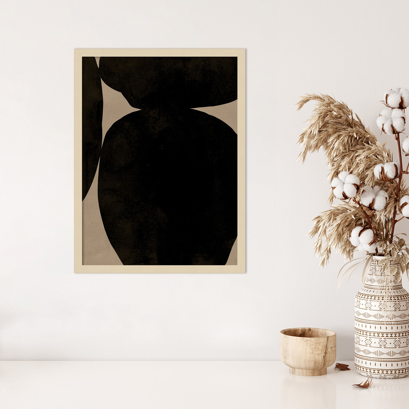 Heirloom Orbs II by Jacob Green, Brown, 25" H x 19" W x 1" D