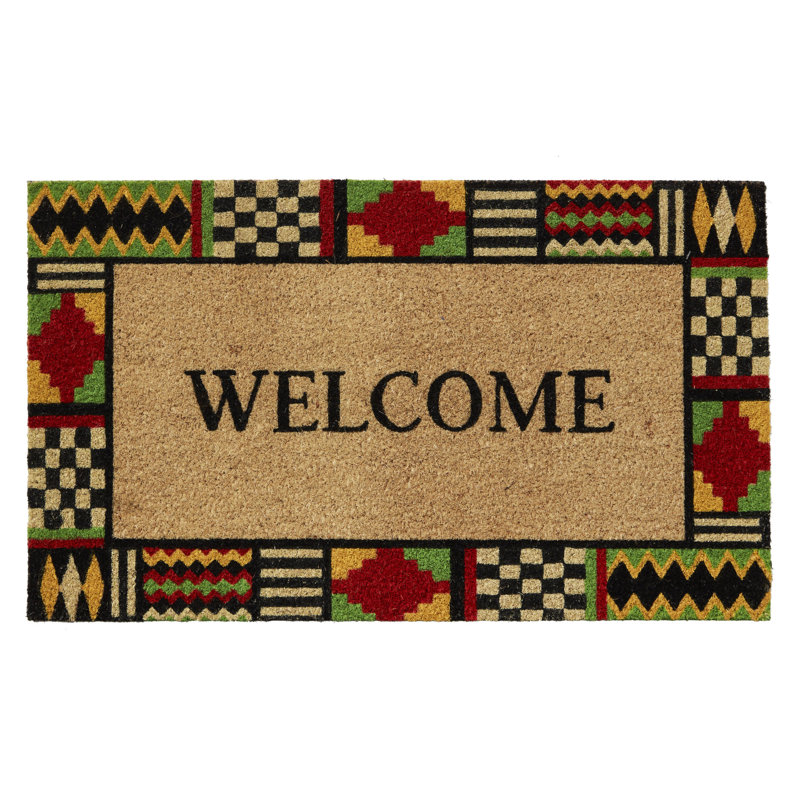 Kente Border Welcome Dmt 18x30