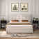 Queen Size Bedroom Set Upholstered Bed Frame With With Charging Station, Nightstand Set Of 2 With Storage