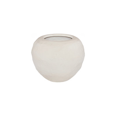 Aera Planter, Wide, Off White, Small