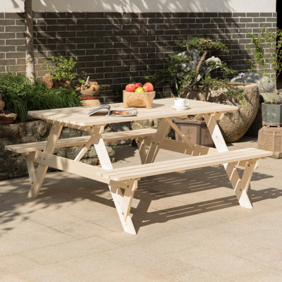 Table de pique-nique en bois Parlington