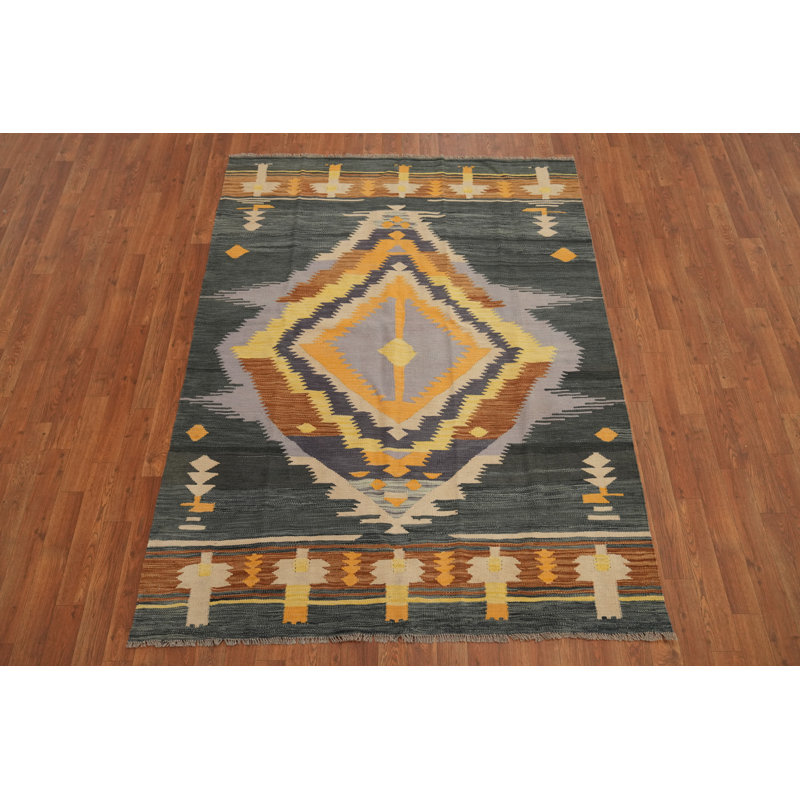 Tapis kilim en laine Southwestern
