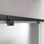 Durovin 775mm internal Sliding Glass Door - Fully Frosted - Black Round Handle with Rail-118622444