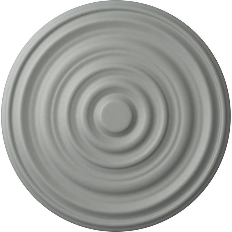 Médaillon de plafond en carton Endurathane, DE 17 3/4 po x P 1 3/8 po (pour les auvents jusqu'à 3 3/4 po), apprêté en usine
