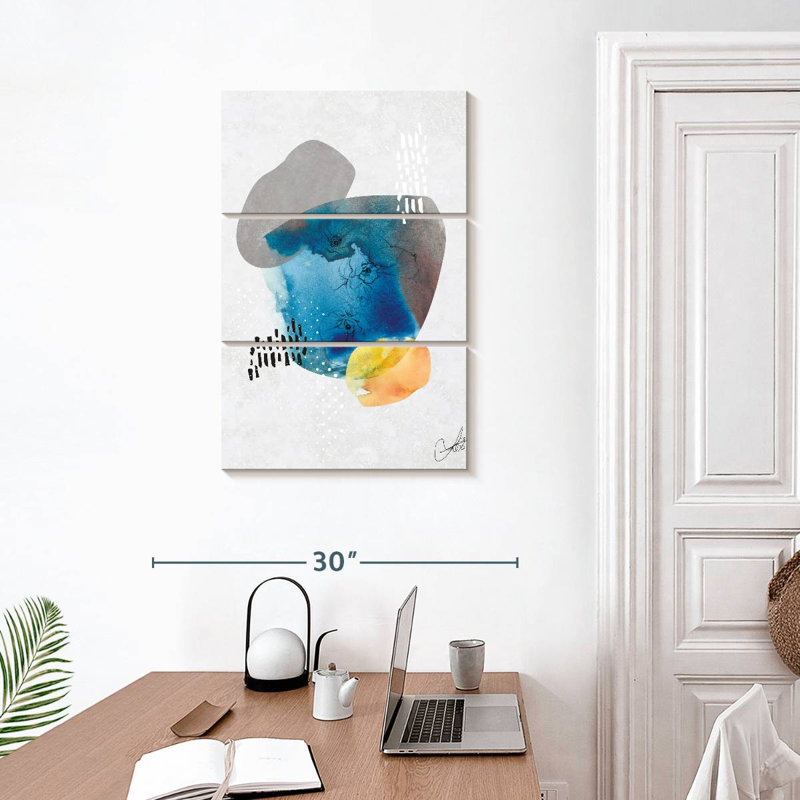 Avery Indigo Blossom I, 32" H x 20" W