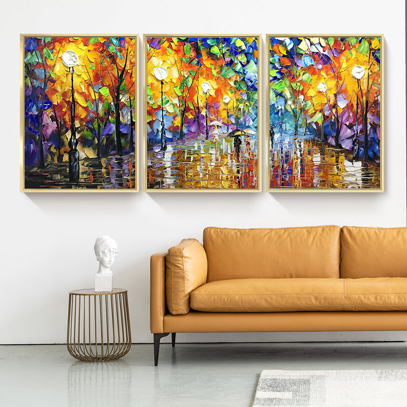 " Modern " 3 - Pieces, 24.6" H  x 48.5" W 