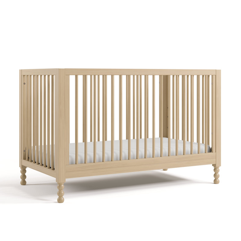 Rio 5-in-1 Convertible Crib with Toddler Guardrail, Driftwood