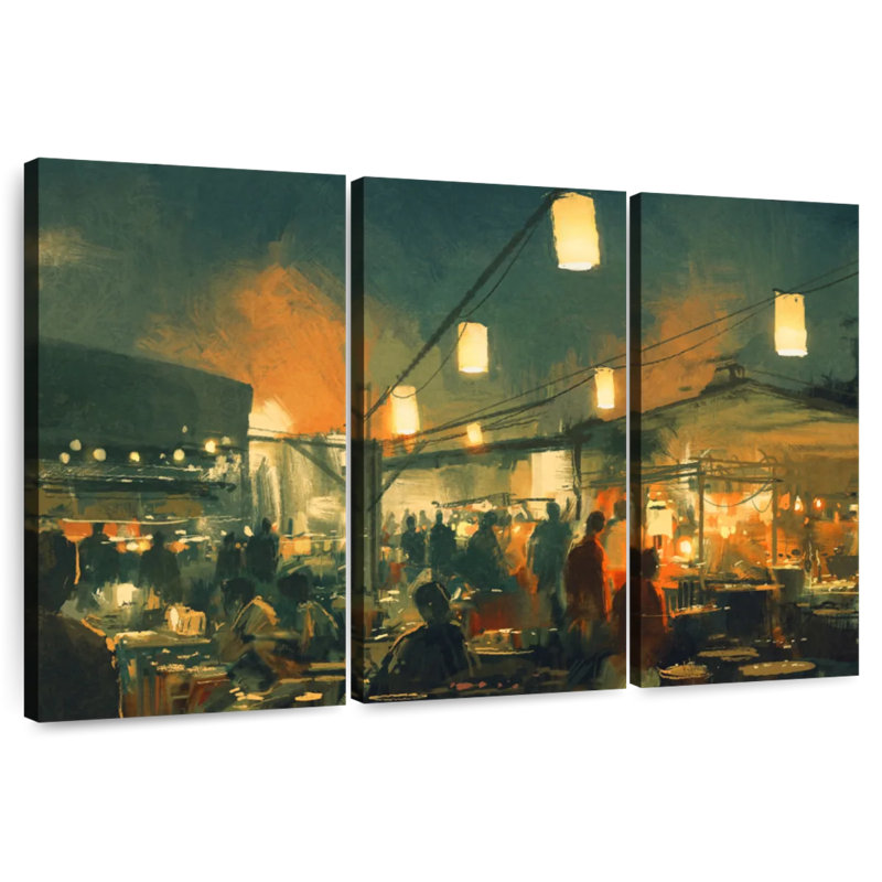 Sebbie Night Market, 36" H x 57" W