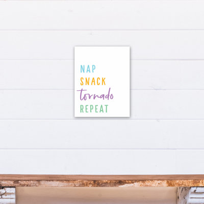 Macedo Text & Numbers Canvas Art
