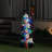 Stacking Snowmen Lamp Post with LED