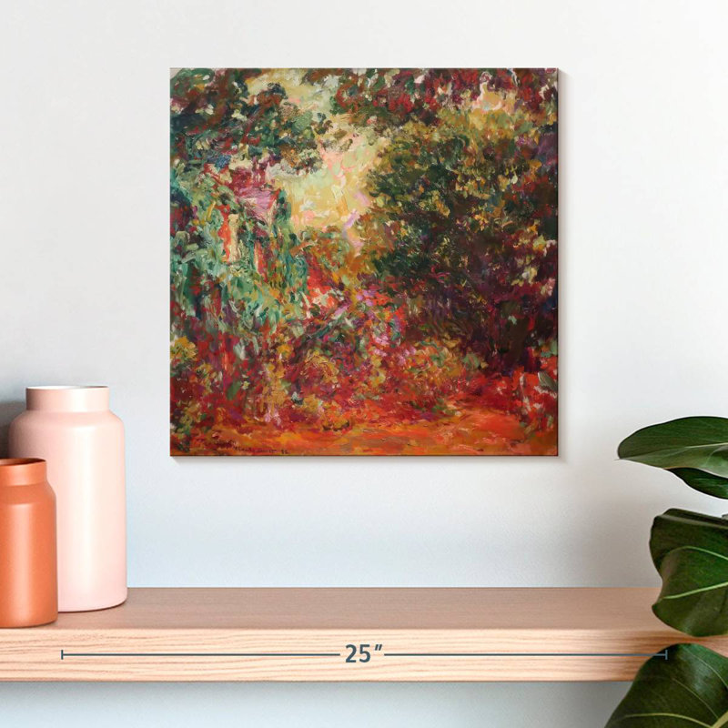 Maison d'artiste Avery vue d'un jardin de roses, H 16 po x l 16 po