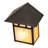 Rustic Lodge Solid Brass Flush Mounted Sconce