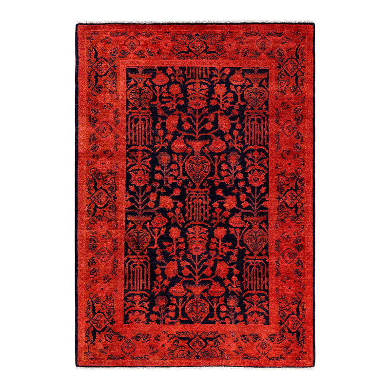 Overyed One-of-a-Kind Rectangle 4'1" X 5'10" Hand Knotted Area Rug