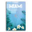 «Miami» par l'Arctique, art mural en verre acrylique-99222941
